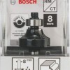 Bosch Φρέζα Στρογγυλέματος σε Ξύλο 6mm x 24.7mm x 8mm με Οδηγό και Ρουλεμάν