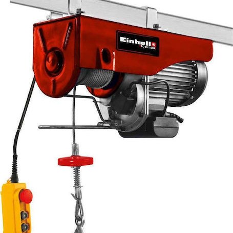 Einhell Ηλεκτρικό Παλάγκο TC-EH 1000 για Φορτίο Βάρους έως 1t σε Κόκκινο Χρώμα