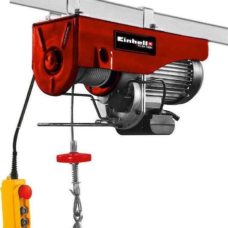Einhell Ηλεκτρικό Παλάγκο TC-EH 1000 για Φορτίο Βάρους έως 1t σε Κόκκινο Χρώμα