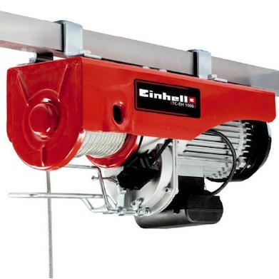 Einhell Ηλεκτρικό Παλάγκο TC-EH 1000 για Φορτίο Βάρους έως 1t σε Κόκκινο Χρώμα