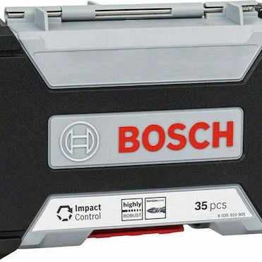 Bosch Σετ 35 Τρυπάνια με Εξάγωνο Στέλεχος για Δομικά Υλικά, Μέταλλο και Ξύλο