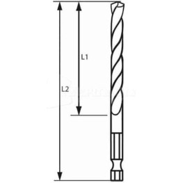 Bosch Σετ 8 Τρυπάνια HSS με Εξάγωνο Στέλεχος για Μέταλλο