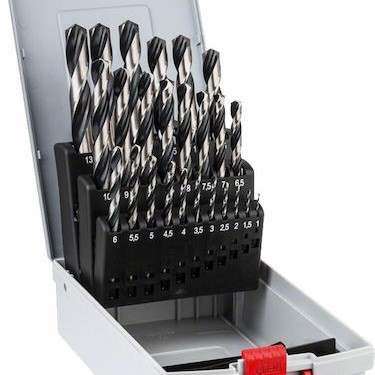 Bosch PointTeQ Σετ 25 Τρυπάνια HSS με Κυλινδρικό Στέλεχος για Μέταλλο