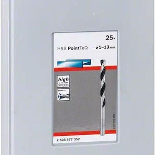 Bosch PointTeQ Σετ 25 Τρυπάνια HSS με Κυλινδρικό Στέλεχος για Μέταλλο