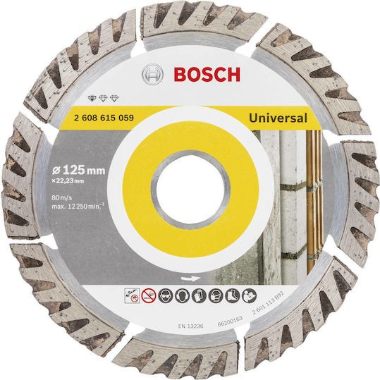 Bosch Standard Δίσκος Κοπής Δομικών Υλικών 125mm 2608615059