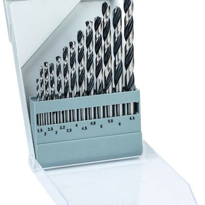 Bosch PointTeQ Σετ 13 Τρυπάνια HSS με Κυλινδρικό Στέλεχος για Μέταλλο