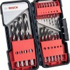 Bosch PointTeQ Σετ 18 HSS Τρυπάνια HSS με Κυλινδρικό Στέλεχος για Μέταλλο