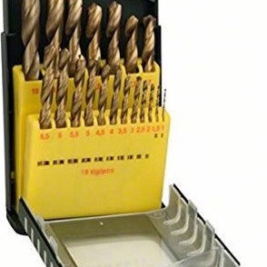 Bosch Σετ 19 Τρυπάνια Τιτανίου για Μέταλλο