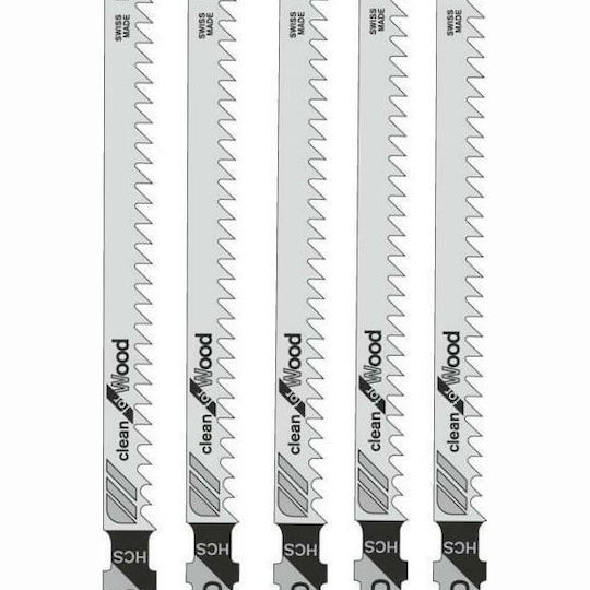 Bosch T301CD Λάμες Clean for Wood για Ξύλο 90mm 5τμχ