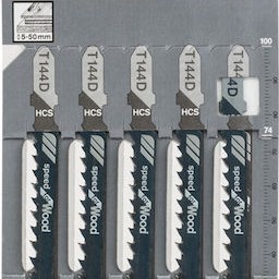 Bosch T344D Λάμες Speed for Wood για Ξύλο 100mm 5τμχ