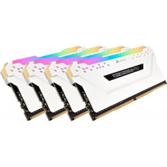 Corsair Vengeance Rgb Pro White DDR4 32GB RAM με 4x8GB Modules και Ταχύτητα 3200 για Desktop