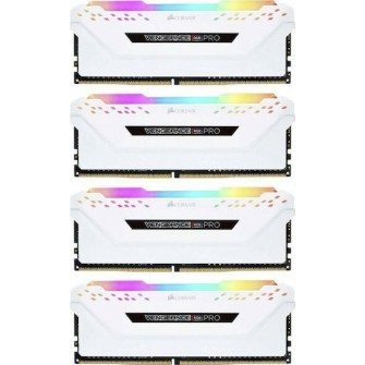 Corsair Vengeance Rgb Pro White DDR4 32GB RAM με 4x8GB Modules και Ταχύτητα 3200 για Desktop