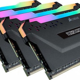 Corsair Vengeance RGB Pro DDR4 32GB RAM με 4x8GB Modules και Ταχύτητα 3200 για Desktop
