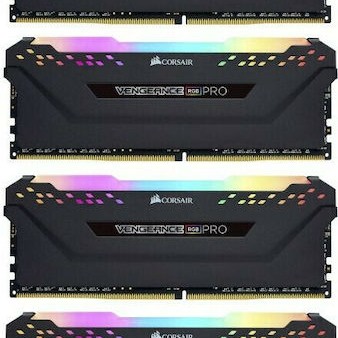 Corsair Vengeance RGB Pro DDR4 32GB RAM με 4x8GB Modules και Ταχύτητα 3200 για Desktop