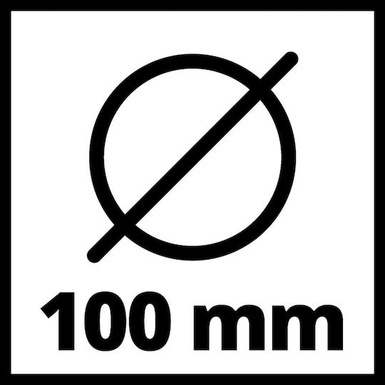 Einhell 3424110 Τροχός & Μαξιλάρι Στίλβωσης Λείανσης Δίσκος Γυαλίσματος Μαύρος Μαύρο