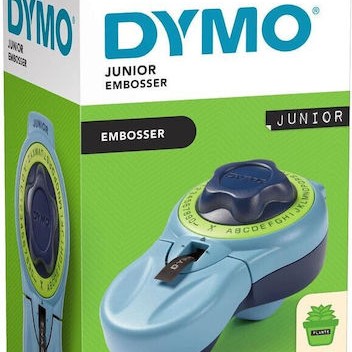 Dymo Embosser Junior Μηχανικός Ετικετογράφος Χειρός σε Μπλε Χρώμα