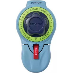 Dymo Embosser Junior Μηχανικός Ετικετογράφος Χειρός σε Μπλε Χρώμα