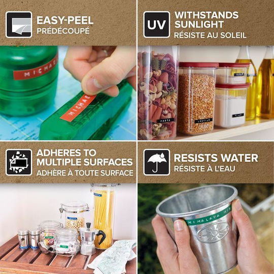 Dymo Embosser Junior Μηχανικός Ετικετογράφος Χειρός σε Μπλε Χρώμα