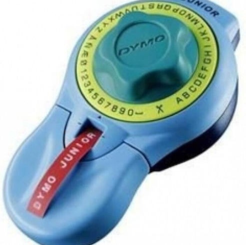 Dymo Embosser Junior Μηχανικός Ετικετογράφος Χειρός σε Μπλε Χρώμα
