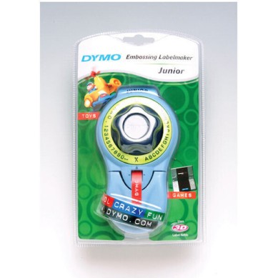 Dymo Embosser Junior Μηχανικός Ετικετογράφος Χειρός σε Μπλε Χρώμα