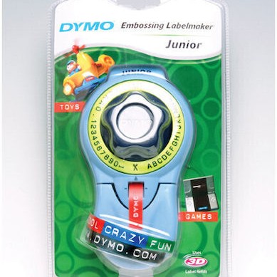 Dymo Embosser Junior Μηχανικός Ετικετογράφος Χειρός σε Μπλε Χρώμα