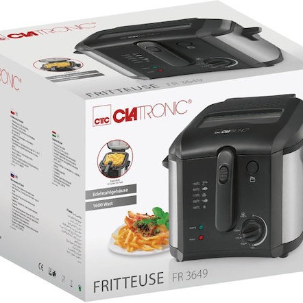 Clatronic FR 3649 Φριτέζα 2.5lt Μαύρη