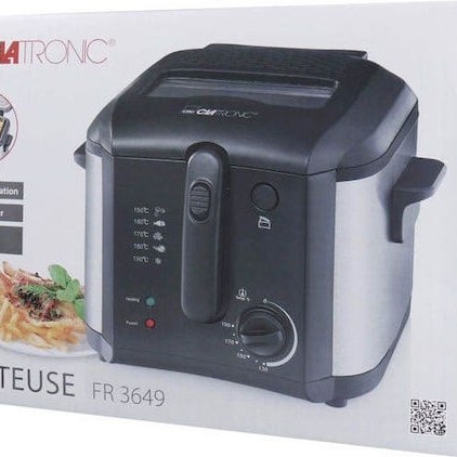 Clatronic FR 3649 Φριτέζα 2.5lt Μαύρη