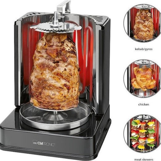 Clatronic DVG 3686 Ηλεκτρικό Grill 1400W Μαύρο