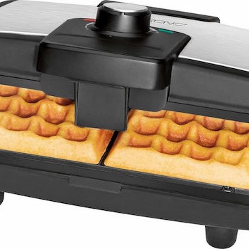 Clatronic WA 3606 Βαφλιέρα για Τετράγωνες Βάφλες 2 Θέσεων 800W