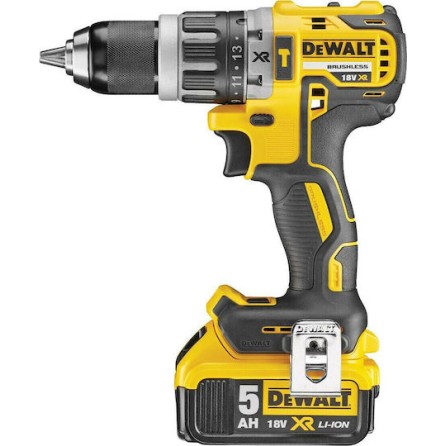Dewalt Σετ Γωνιακός Τροχός & Κρουστικό Δραπανοκατσάβιδο Brushless 18V με 2 Μπαταρίες 5Ah και Θήκη