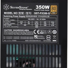 Silverstone FX350-G 350W Μαύρο Τροφοδοτικό Υπολογιστή Full Wired 80 Plus Gold