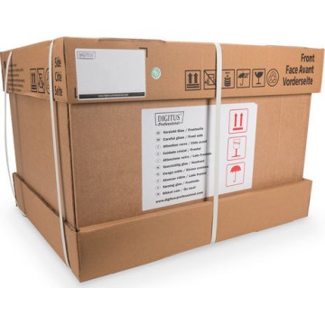 Digitus Επιτοίχια Καμπίνα Rack 12U 60x60x64.3cm Μαύρο 12U-6/6-SW