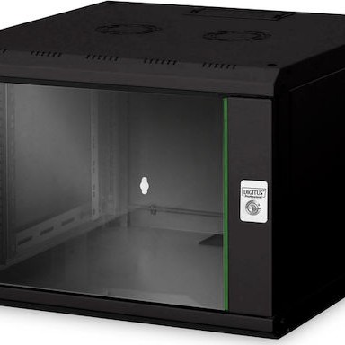 Digitus Επιτοίχια Καμπίνα Rack 7U 60x60x60cm Μαύρο DN-19 07U-6/6-SW