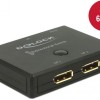 DeLock DisplayPort 2-1 Switch Bidirectional 4K 60Hz