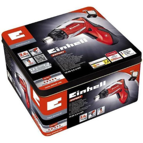 Einhell TE-SD 3,6 Li Kit Κατσαβίδι Μπαταρίας 3.6V 1x1.5Ah