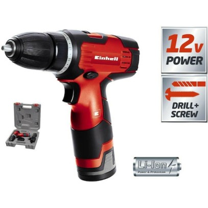 Einhell TH-CD 12-2Li Δραπανοκατσάβιδο Μπαταρίας 12V 1x1.3Ah