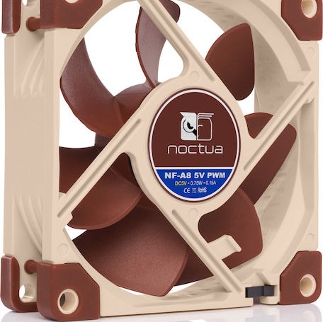 Noctua NF-A8 5V Case Fan 80mm με Σύνδεση 4-Pin PWM Καφέ
