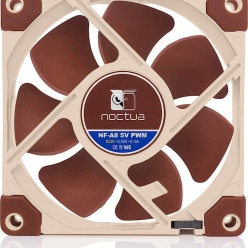 Noctua NF-A8 5V Case Fan 80mm με Σύνδεση 4-Pin PWM Καφέ