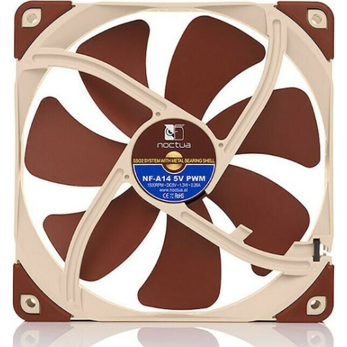 Noctua NF-A8 5V Case Fan 80mm με Σύνδεση 4-Pin PWM Καφέ