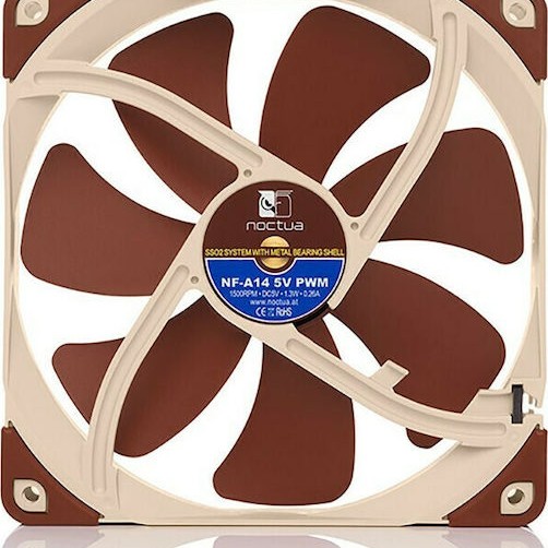 Noctua NF-A8 5V Case Fan 80mm με Σύνδεση 4-Pin PWM Καφέ