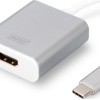 Digitus Μετατροπέας USB-C male σε HDMI female Λευκό (DA-70836)