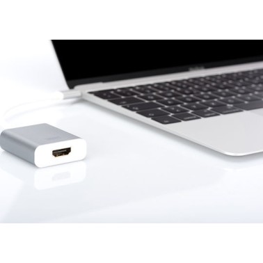 Digitus Μετατροπέας USB-C male σε HDMI female Λευκό (DA-70836)
