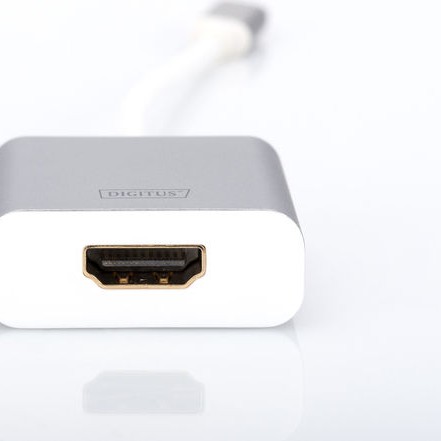 Digitus Μετατροπέας USB-C male σε HDMI female Λευκό (DA-70836)