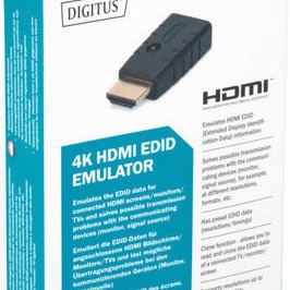 Digitus 4K HDMI EDID Emulator Μετατροπέας HDMI male σε HDMI female 1τμχ