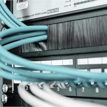Digitus Cable Brush Management Panel για Rack 19