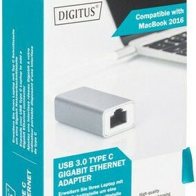 Digitus DN-3024 USB-C Αντάπτορας Δικτύου για Ενσύρματη σύνδεση Gigabit Ethernet