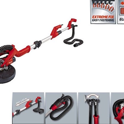 Einhell Τηλεσκοπικό Τριβείο Γυψοσανίδας 600W με Δυνατότητα Αναρρόφησης Σκόνης