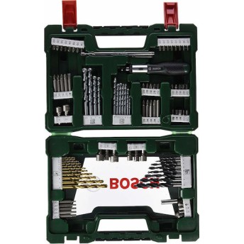 Bosch Σετ 91 Τρυπάνια Τιτανίου με Κυλινδρικό Στέλεχος