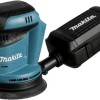 Makita Έκκεντρο Τριβείο 125mm Μπαταρίας 18V Solo με Ρύθμιση Ταχύτητας και με Σύστημα Αναρρόφησης