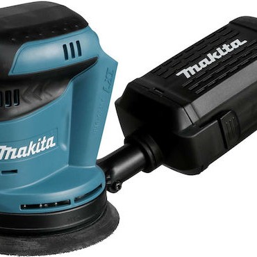 Makita Έκκεντρο Τριβείο 125mm Μπαταρίας 18V Solo με Ρύθμιση Ταχύτητας και με Σύστημα Αναρρόφησης